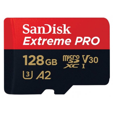 SanDisk Extreme Pro MicroSDXC 128GB 200/90 MB/s UHS-I U3 Memory Card (SDSQXCD-128G-GN6MA)
