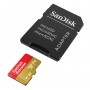 כרטיס זיכרון SanDisk Extreme 128GB microSDXC - 190/90 MB/s, UHS-I U3, ActionCam (SDSQXAA-128G-GN6AA)