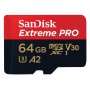 SanDisk Extreme Pro MicroSDXC 64GB 200/90 MB/s UHS-I U3 Pomnilniška kartica (SDSQXCU-064G-GN6MA)