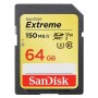 SanDisk Extreme SDXC 64GB atmiņas karte 150/60 MB/s V30 UHS-I U3 (SDSDXV6-064G-GNCIN)