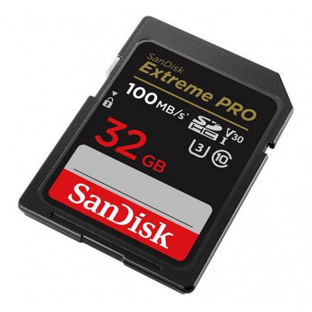 Card de memorie SanDisk Extreme Pro SDHC 32 GB 100/90 MB/s UHS-I U3 (SDSDXXO-032G-GN4IN)