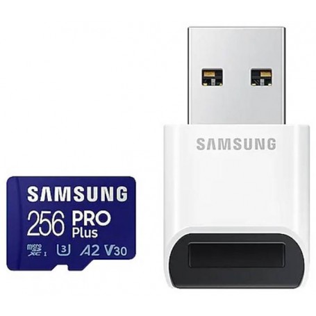 Kartu Memori Samsung PRO Plus 256GB microSDXC dengan Pembaca Kartu (MB-MD256KB)