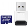 การ์ดหน่วยความจำ Samsung PRO Plus 256GB microSDXC พร้อมเครื่องอ่านการ์ด (MB-MD256KB)