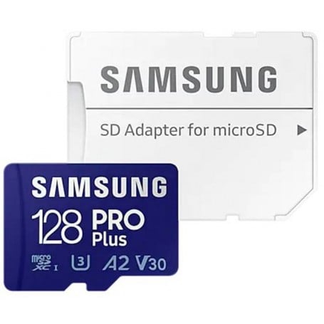 การ์ดหน่วยความจำ MicroSDXC Samsung PRO Plus 128GB พร้อมตัวอ่านการ์ด (MB-MD128KB)