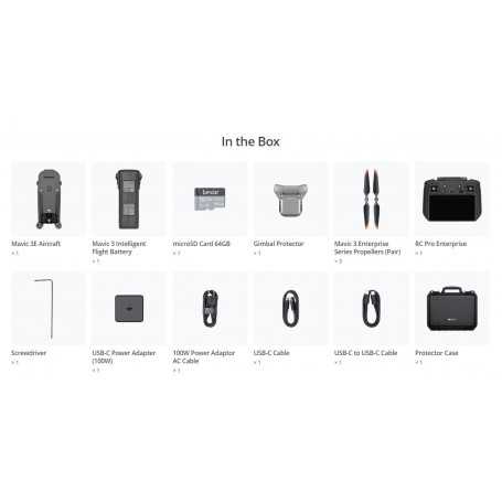 डीजेआई मैविक 3ई (एंटरप्राइज सीरीज) वरी-फ्री बेसिक कॉम्बो