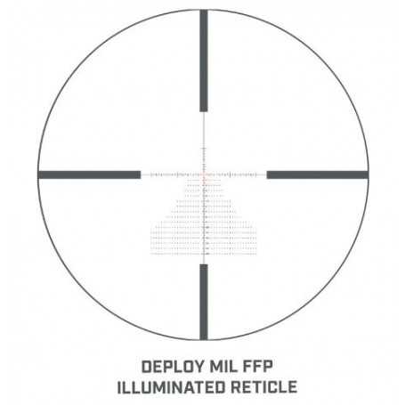 Bushnell Match Pro 6-24x50 Puškohled - Osvětlený Záměrný Kříž Deploy Mil Vyrytý Sklo