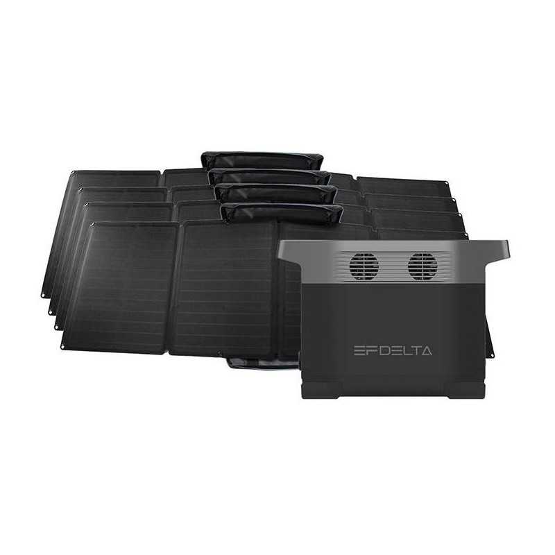EcoFlow DELTA + แผงโซลาร์เซลล์ 110W 4 แผง