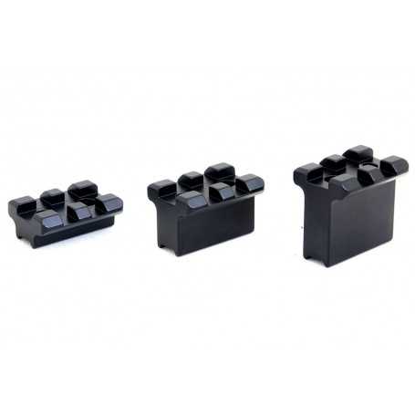 Rusan Weaver-rail voor Rusan Q-R Adapter (M52x0,75), Hoogte (9/17/25) mm