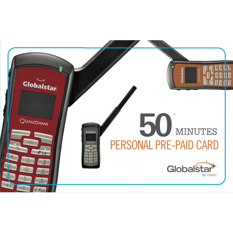 Globalstar पर्सनल Prepaid कार्ड 50