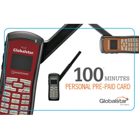 بطاقة Globalstar الشخصية Prepaid 100