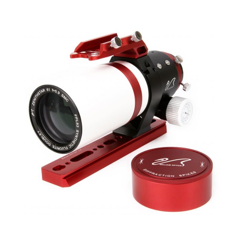 วิลเลียม ออปติกส์ เซนิทสตาร์ ZS 61 II APO (ดูเบลต์ APO FPL53 61 มม. f/5.9, 2" R&P, Z61, สีแดง)
