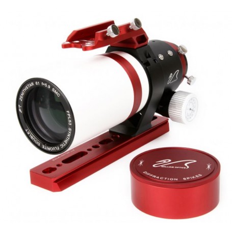 William Optics Zenithstar ZS 61 II APO (dublet APO FPL53 61 mm f/5,9, 2" R&P, Z61, rouge)