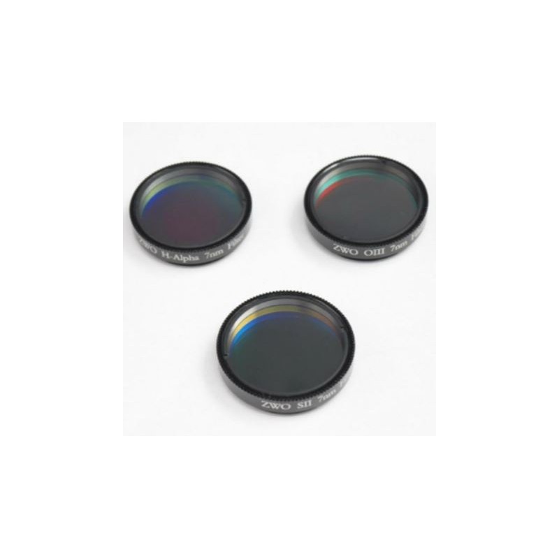 ست فیلتر باریک‌باند ۷ نانومتر HSO زد دبلیو او (معروف به SHO، کد کالا: ZWO NB7nm1.25)