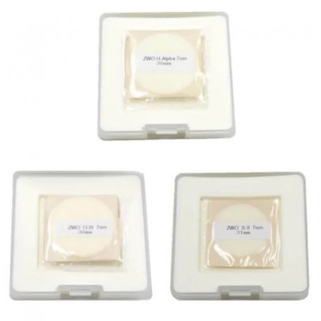 ZWO ナローバンド 36mm（アンマウント）NB7nm 3枚セット（HSO、SKU: ZWO NB7nmD36）