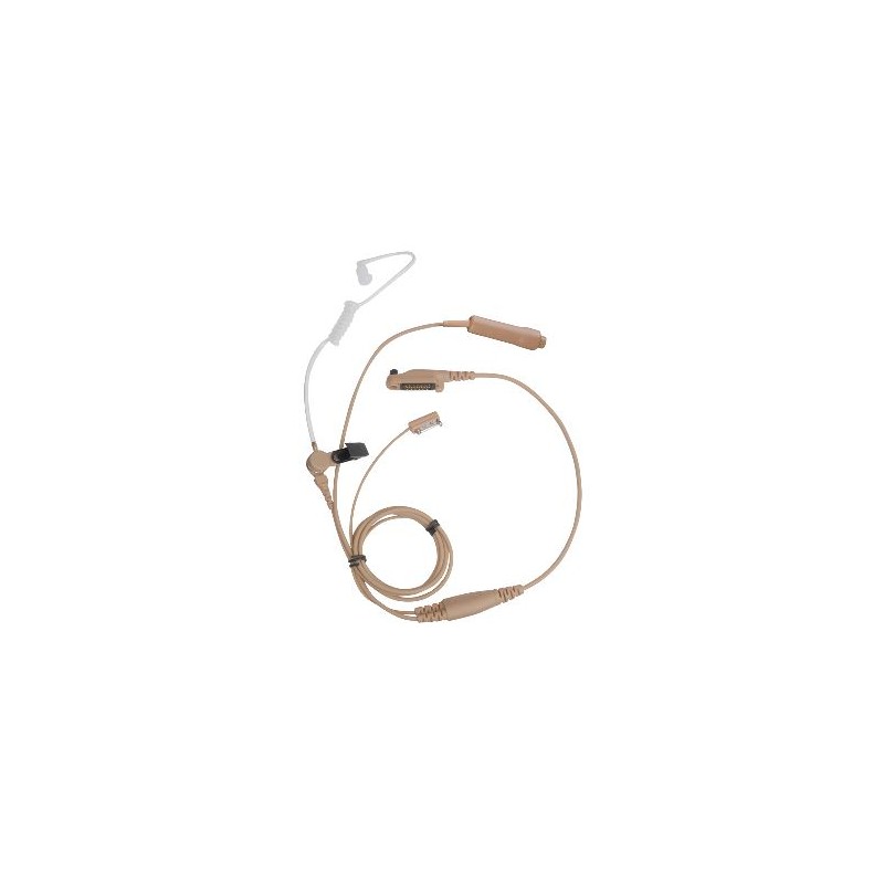 Căști de supraveghere Hytera EAN21 cu 3 fire și tub acustic transparent (bej)