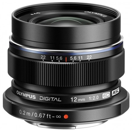 Olympus ZUIKO DIGITAL ED 12mm F2.0 B - Objectif Micro 4:3