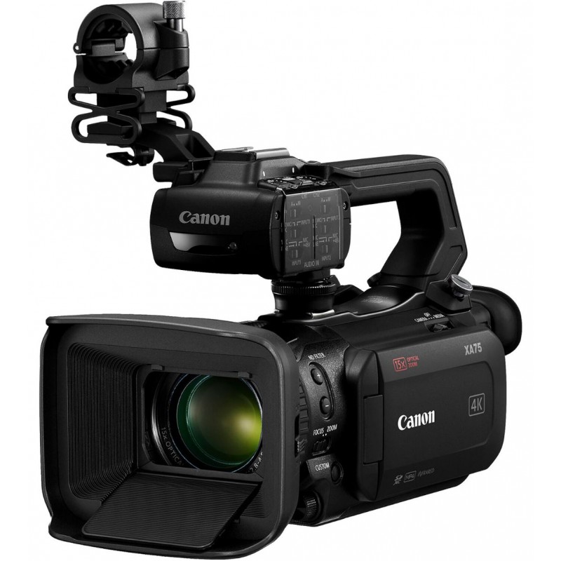 دوربین فیلمبرداری کانن XA75 با کیفیت UHD 4K30 و فوکوس خودکار دو پیکسلی - دارای خروجی HDMI و 3G-SDI