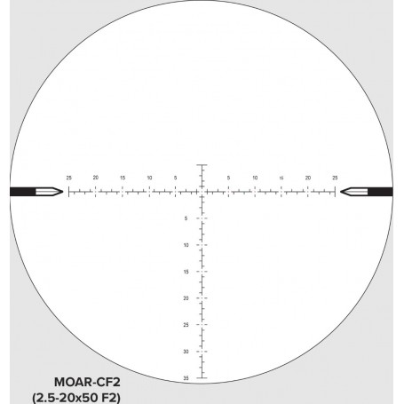 Nightforce NX8 2,5-20x50 F2 ZeroStop MOAR-CF2 0,250MOA C639 Tähystin