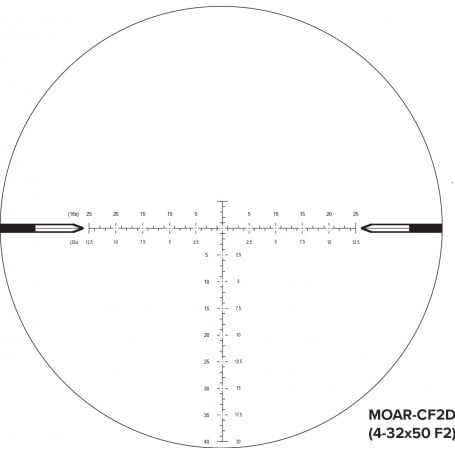 Nightforce NX8 4-32x50 F2 ZeroStop MOAR-CF2D 0.250MOA C641 Riflescope