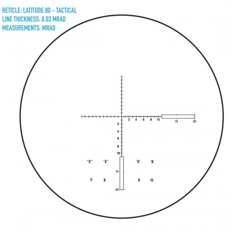 Sightmark Latitude 20-60x80 XD Tactical με cross SM11034T Spotting Scope