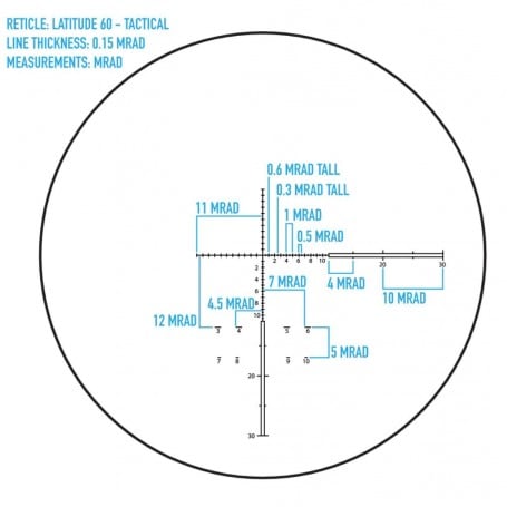 Sightmark 15-45x60 Latitude Tactical SM11033T עם טווח זיהוי צולב