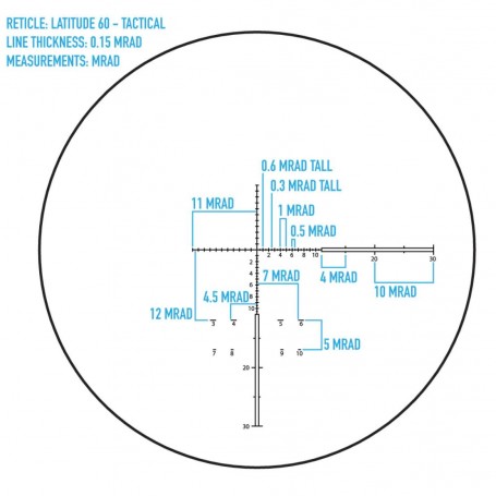 Підзорна труба Sightmark 15-45x60 Latitude Tactical SM11033T з сіткою
