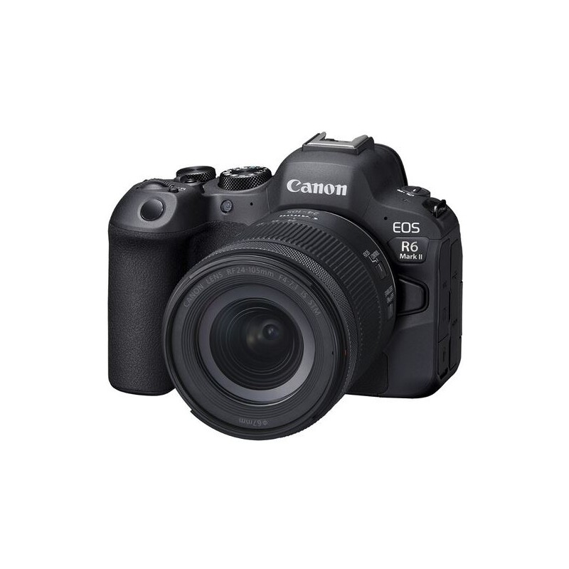 كاميرا كانون EOS R6 MK II بعدسة 24-105 مم f/4-7.1 بدون مرآة