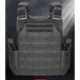Gilet tattico tipo Plate Carrier molle (senza inserto) nero