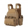 Áo giáp chiến thuật kiểu Molle (không kèm tấm lót) màu kaki