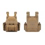 Áo giáp chiến thuật kiểu Molle (không kèm tấm lót) màu kaki