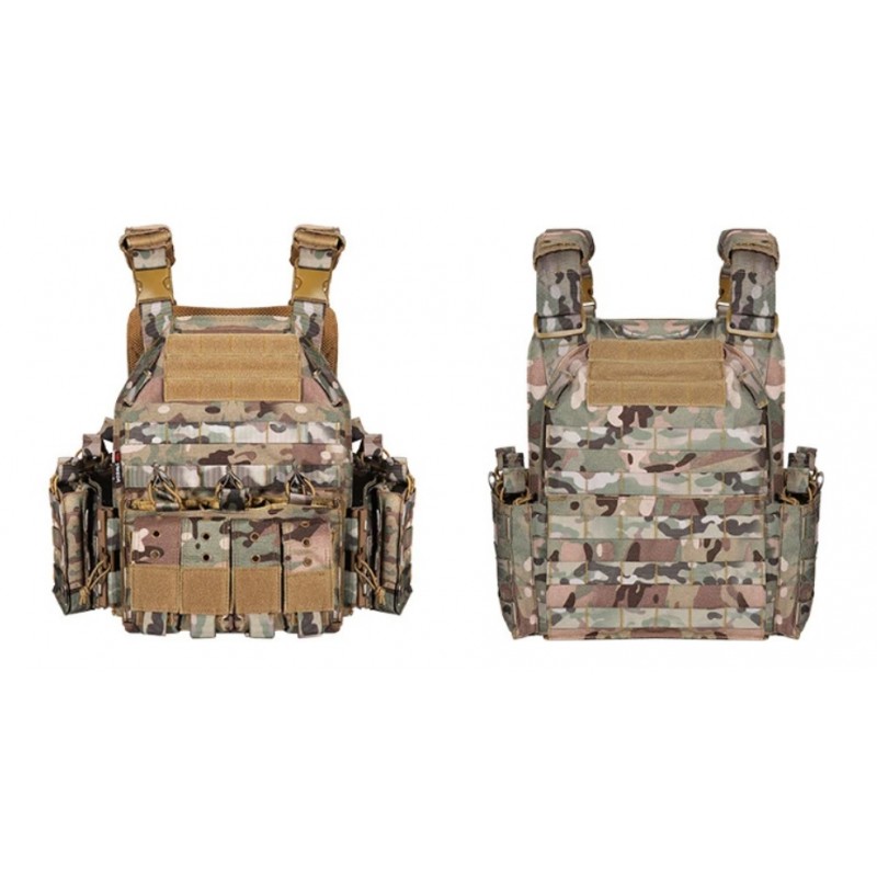 Lixada Tactische Vest Molle Jacht Vest Verstelbare Modulaire Gear