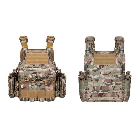 Kamizelka taktyczna typu Plate Carrier molle (bez wkładu) multicam
