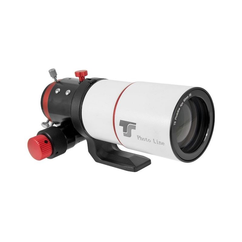 تلسکوپ TS Optics PhotoLine ۶۰ میلی‌متر F/6 FPL-53 APO با فوکوسر ۲ اینچ R&P - سری قرمز (کد: TSAPO60F6RED)