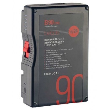 Bebob B90CINE B-Mount Li-Ion High Load Batteri 14,4V/28,8V, 86Wh for Starlink Tactical Case