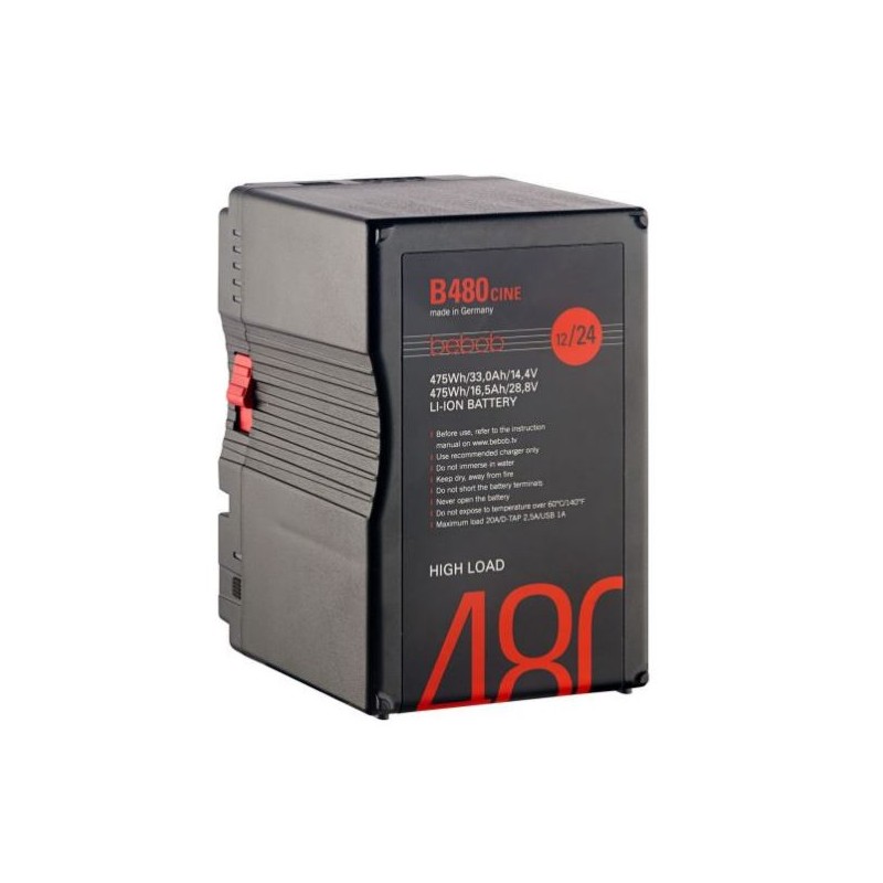 Bebob B480CINE B-Mount Li-Ion High Load Akku 14,4V/28,8V, 475Wh for Starlink Tactical Case