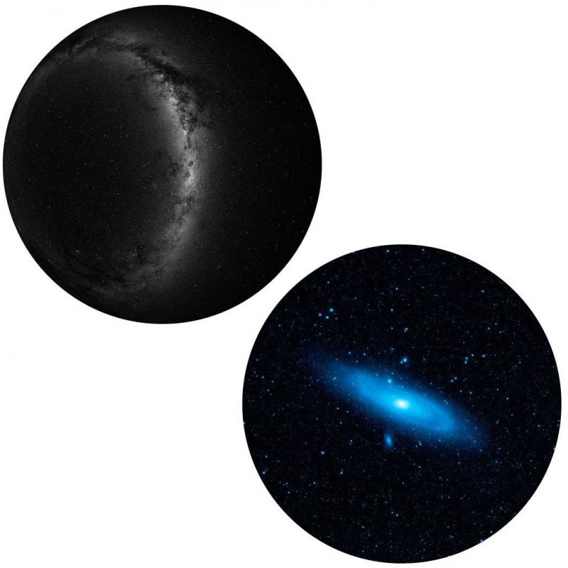Sega Toys Southern Hemisphere dan Warped Andromeda - Sega Toys dua cakram ekstra planetarium asli