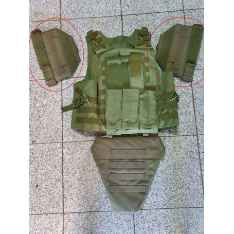 BulletProof PPE Small shoulder panel Class IIIA / NIJ 0101.06