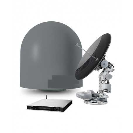 Intellian GX100PM (með gráu radome) - 1m hernaðargráðu Global Xpress flugstöð