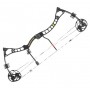 Poe Lang Ek AXIS 2.5 CNC 30-70 lb 32" black pulley bow (CO-039BP)