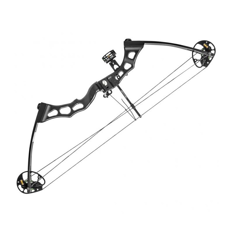 Poe Lang Predator III 35-65lb 35.5 אינץ' קשת גלגלת שחורה (CO-032BS)