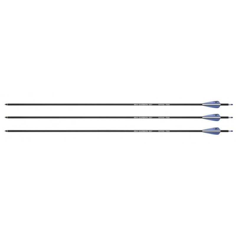 NXG Arrow ไฟเบอร์คาร์บอน 30" หัวลูกศร os เป้าหมาย, 700 sp,3x (2.2355)