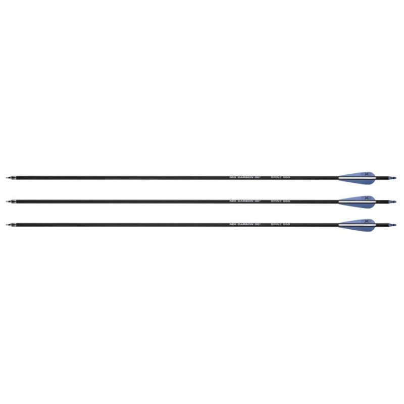NXG Arrow Fibre Carbon, 30-дюймовые мишени с наконечником стрелы, 550 sp, 3x (2,2354)