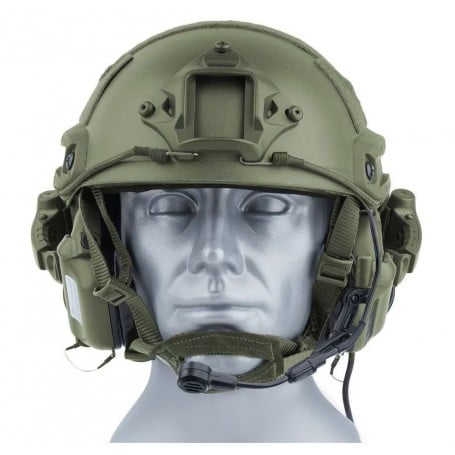 Earmor M32X Mark 3 อุปกรณ์ป้องกันการได้ยินแบบแอคทีฟสำหรับหมวกกันน็อค - Foliage Green