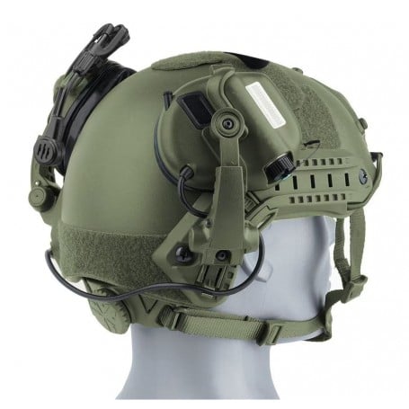 Earmor M32X Mark 3 อุปกรณ์ป้องกันการได้ยินแบบแอคทีฟสำหรับหมวกกันน็อค - Foliage Green