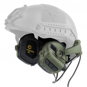 Активни протектори за слуха Earmor M31X Mark 3 за каски - зелено зелено