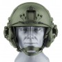Earmor M31X Mark 3 ヘルメット用アクティブ聴覚プロテクター - フォリッジグリーン