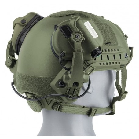 Earmor M31X Mark 3 Ενεργά Προστατευτικά Ακοής για Κράνη - Πράσινο Φύλλωμα