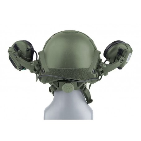 Earmor M31X Mark 3 主動式頭盔聽力保護器 - 葉綠色