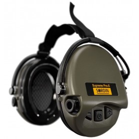 Protectoare auditive active Sordin Supreme Pro-X Gel Neckband - Verde