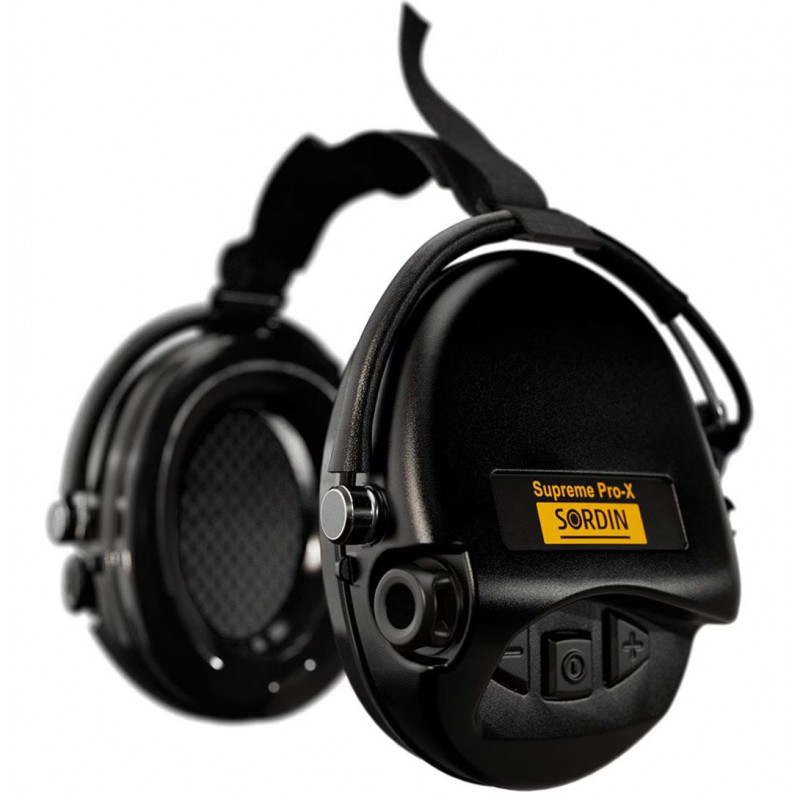 Sordin Supreme Pro-X Neckband Active Hearing Protectors Black